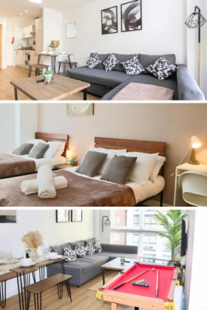 Truffle Suite -City Centre Sleeps upto 6 - Near Utilita Arena, ICC - POOL TABLE & FREE WIFI